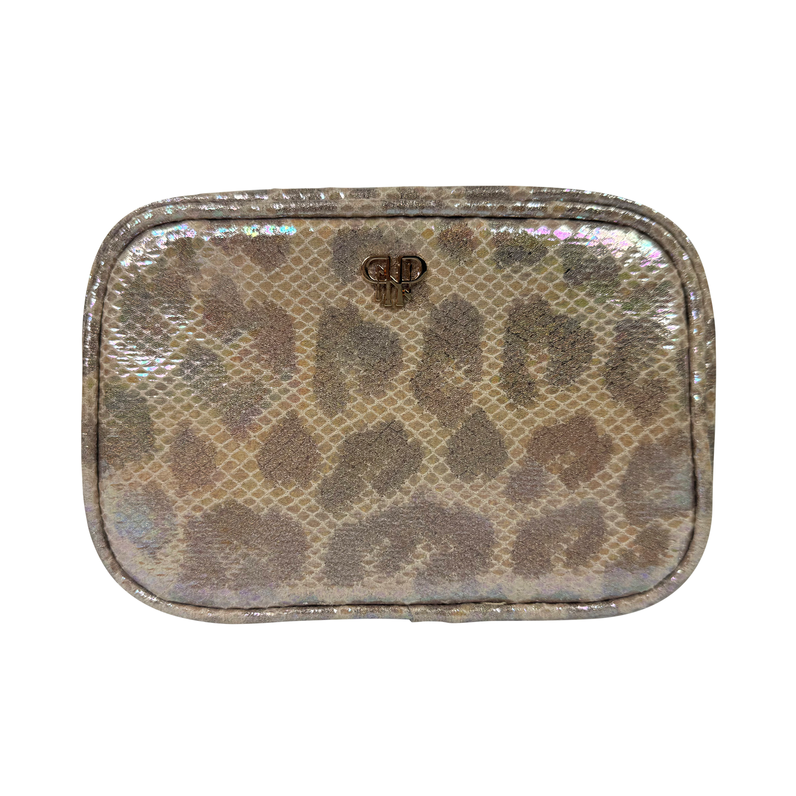 LITTMINI • Lighted Mirror Case • Glimmer Leopard