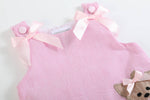 Load image into Gallery viewer, Pink Puppy Ruffle Skirt Dress
