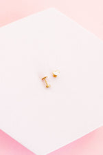 Load image into Gallery viewer, Screwback Stud Earrings - Nora Heart White
