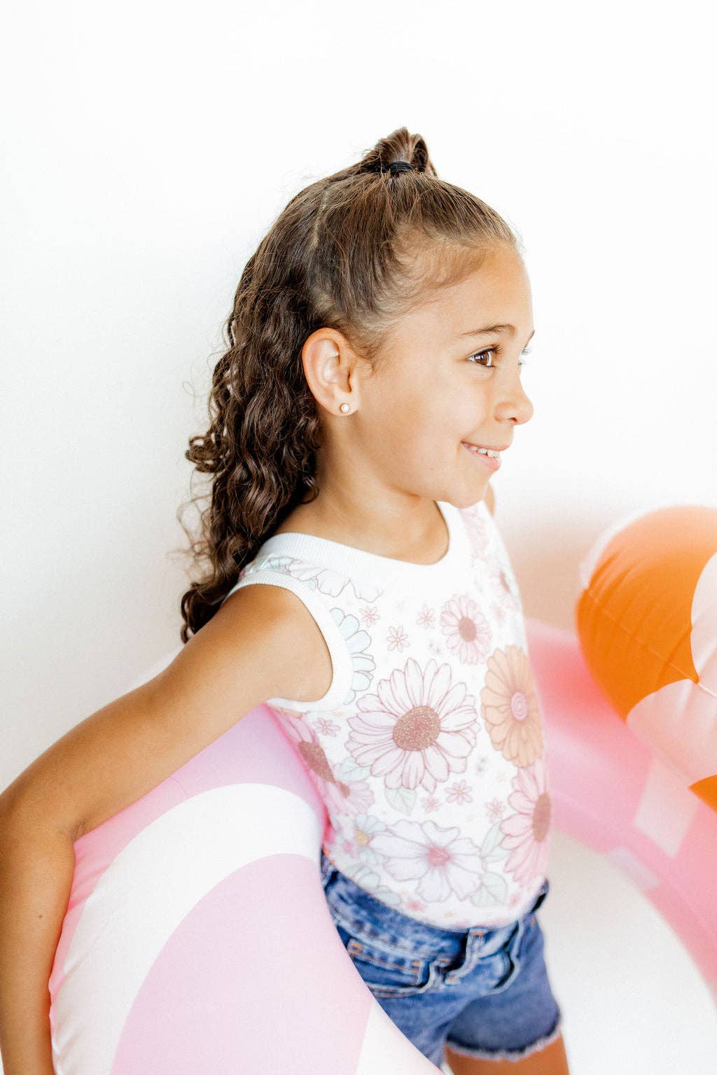 Screwback Stud Earrings - Addison - Clear