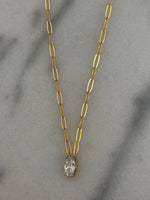 Load image into Gallery viewer, GOLD + DIAMOND PENDANT NECKLACE
