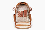 Load image into Gallery viewer, Cognac Boss Plus Itzy Ritzy Backpack Diaper Bag
