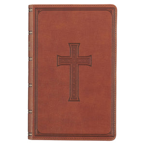 Brown Faux Leather Giant Print King James Bible