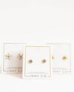 Load image into Gallery viewer, Screwback Stud Earrings - Addison - Clear
