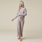 Load image into Gallery viewer, Oprah's Fave 2024 - Solid Marshmallow V-Neck Lounge Set
