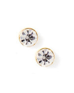 Load image into Gallery viewer, Screwback Stud Earrings - Juliet Clear 5mm
