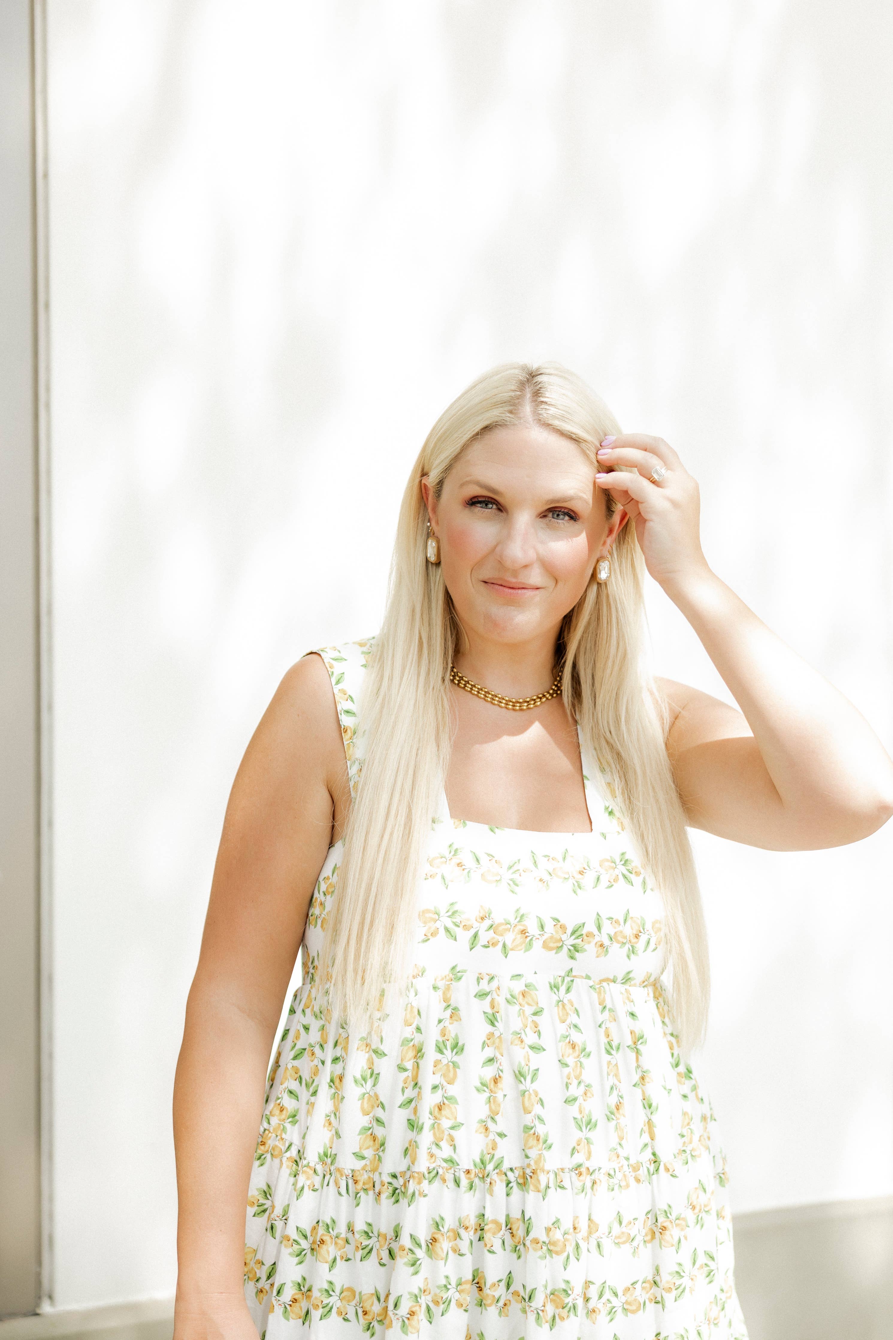 Eva Statement Earrings - Brown