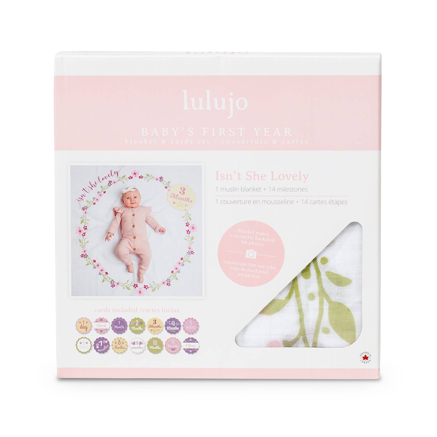 Baby's 1st Year Swaddle & Milestone Cards - Isn't She Lovely