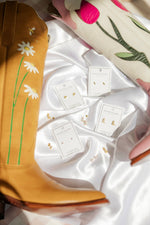 Load image into Gallery viewer, Screwback Stud Earrings - Daisy Cowgirl Boot
