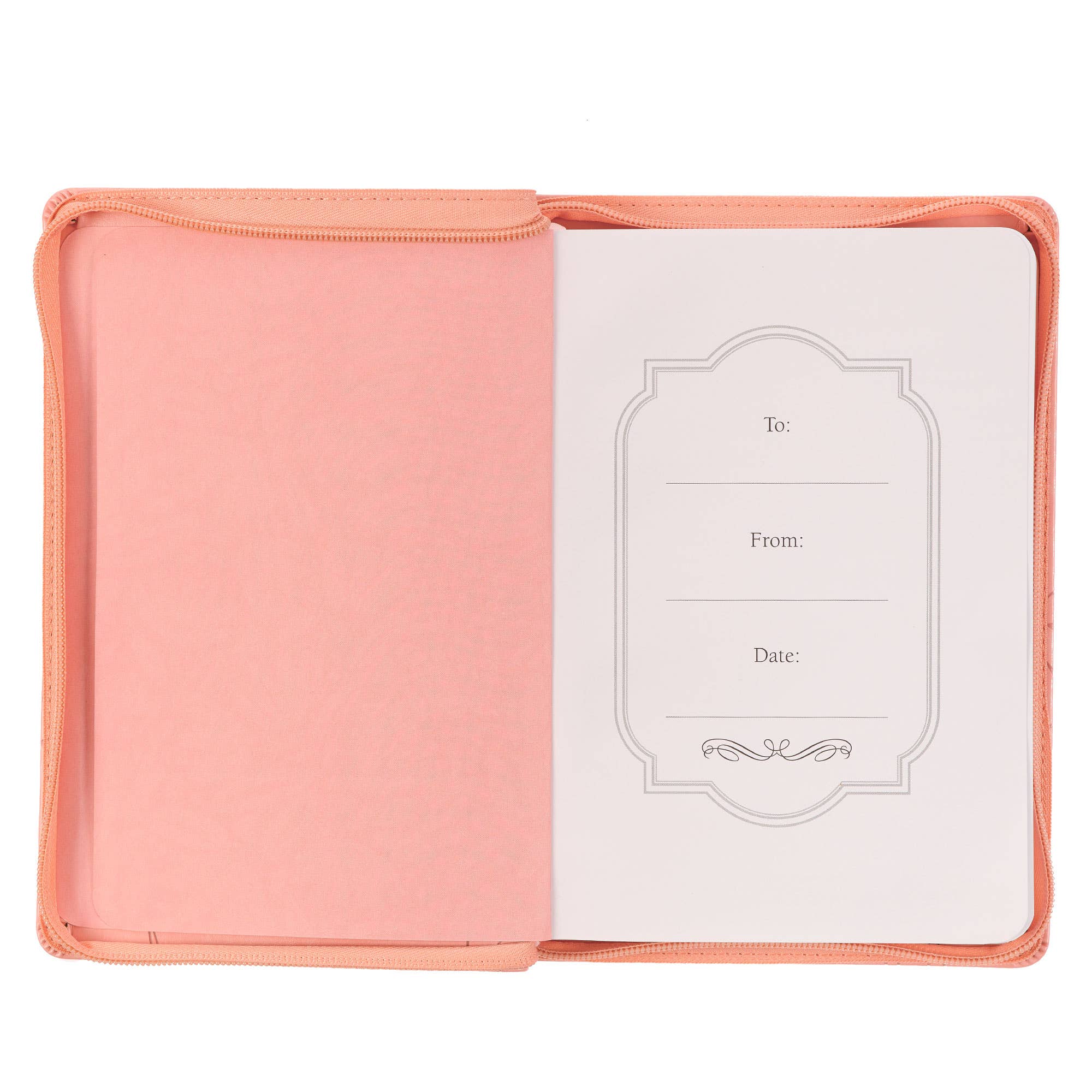 Journal Classic Zip Pink His Mercy Never Fails