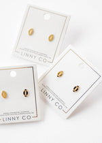 Load image into Gallery viewer, Screwback Stud Earrings - Football
