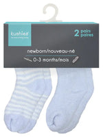 Load image into Gallery viewer, Baby Socks Terry - Pack of 2 Blue 0-3M
