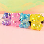 Load image into Gallery viewer, Cartoon Sequin Bear Squishy Toy Slow Rising Stress Relief Squeeze Toy
