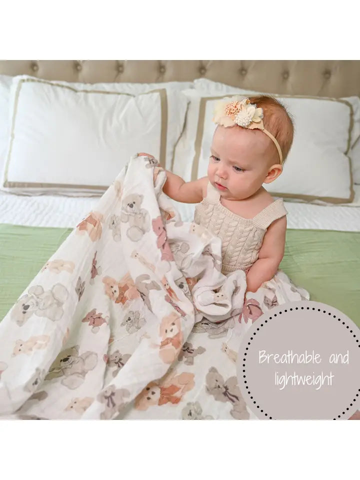 Bear Hugs Baby Swaddle Blanket