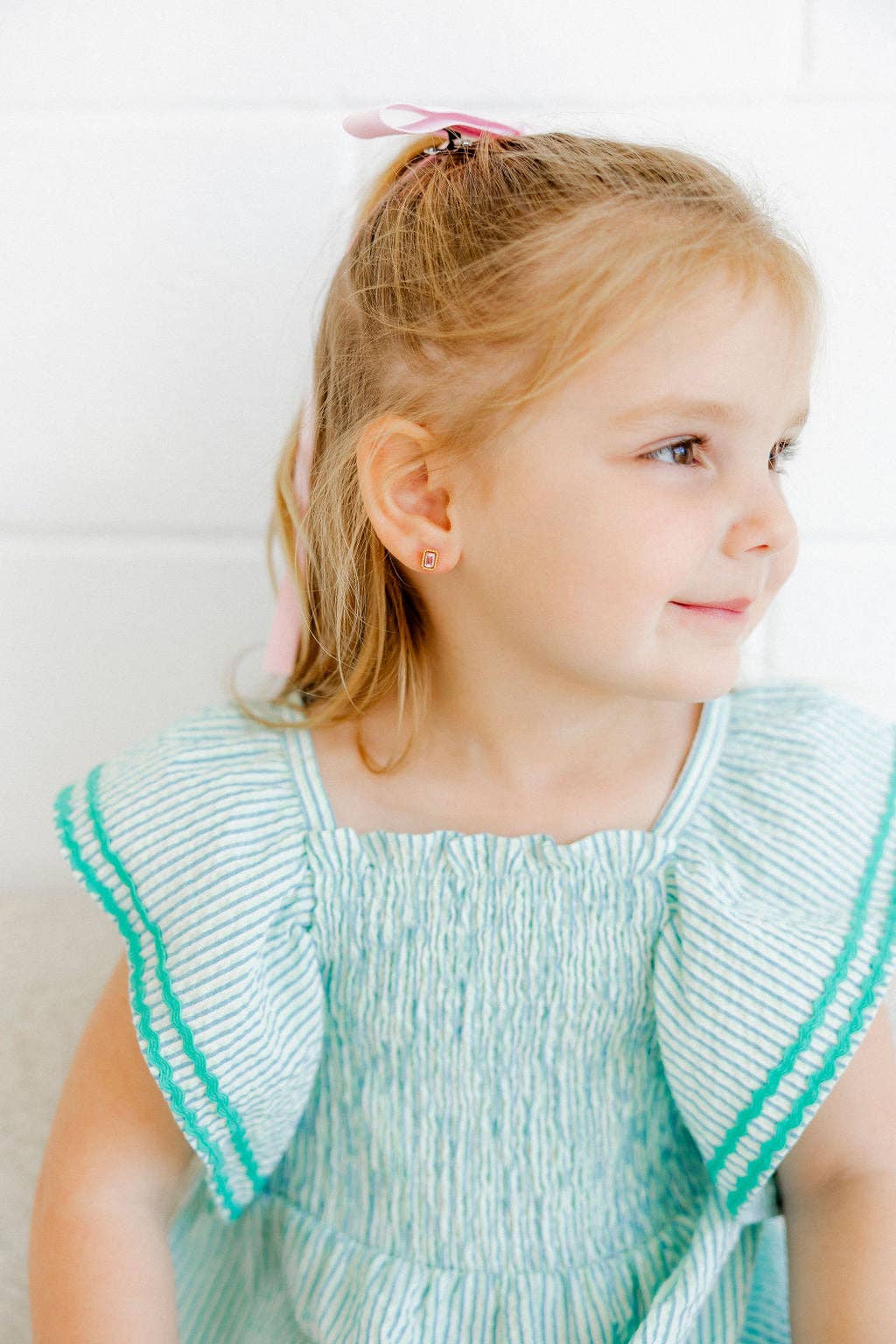 Screwback Stud Earrings - Madison Pink