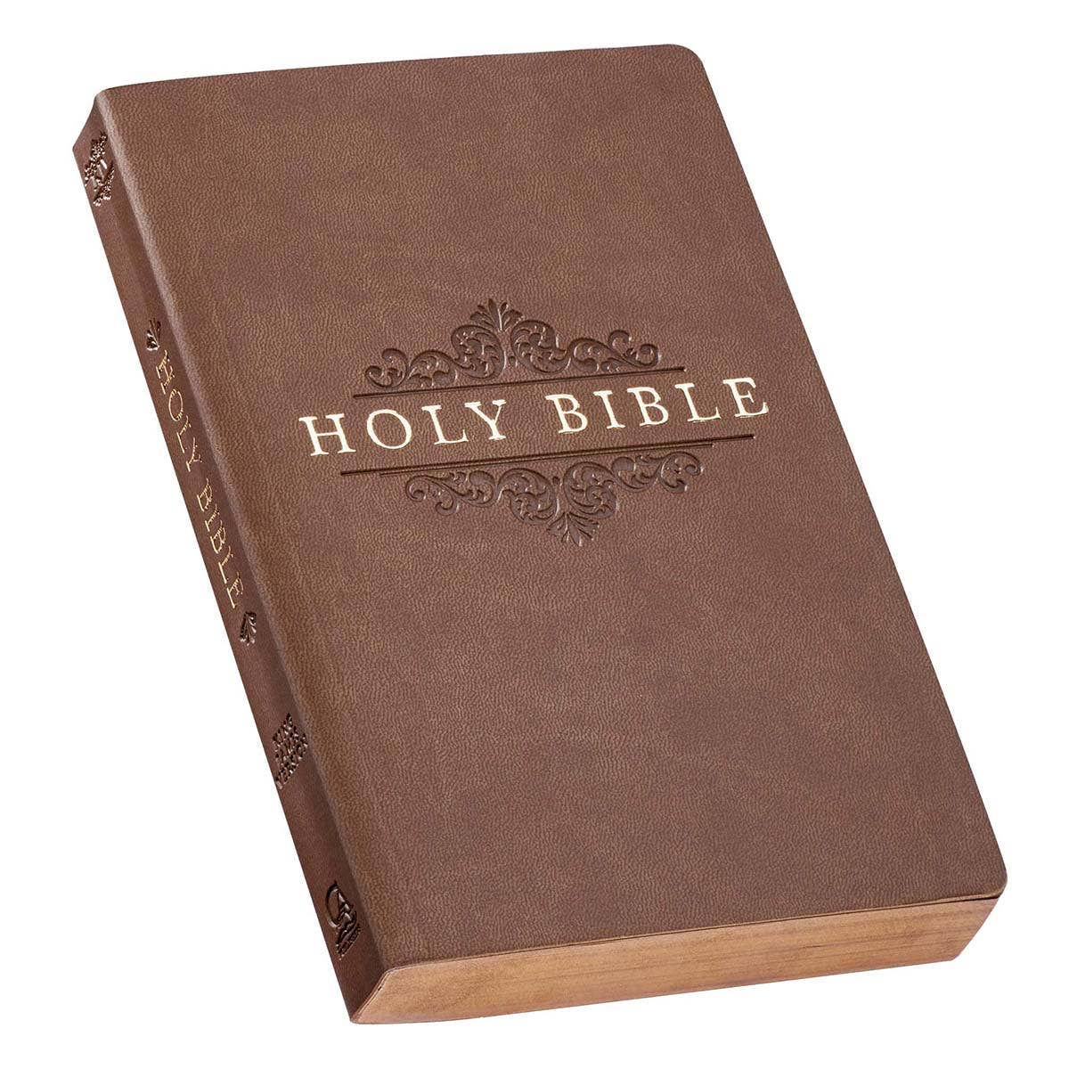 KJV Bible Gift & Award Faux Leather, Tan