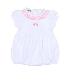 Baby Bows Embroidered S/S Bubble