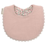 Load image into Gallery viewer, Ali+Oli Muslin Cotton Baby Bib Double Sided (Pink/Flowers)
