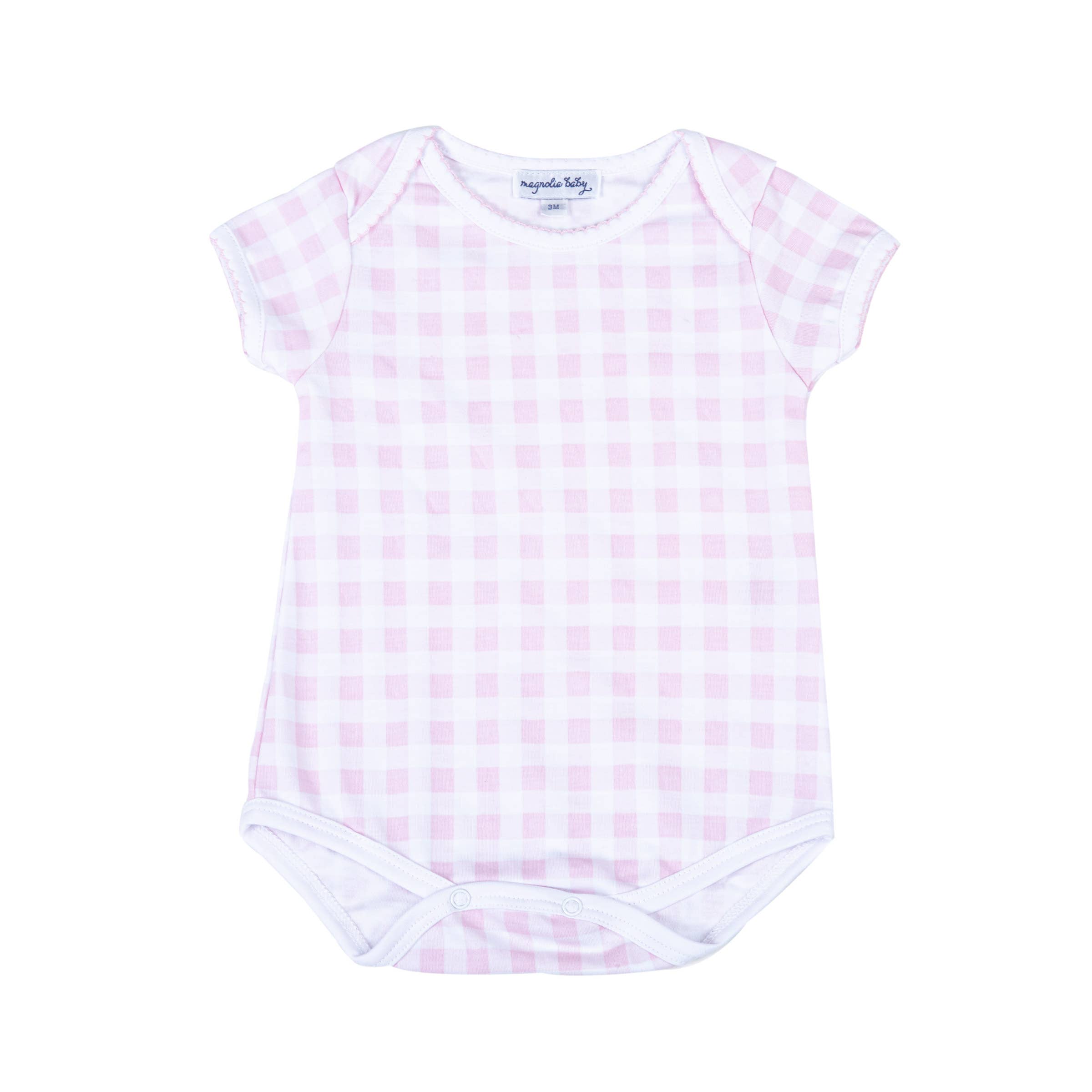 Pink Baby Gingham Bodysuit