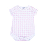 Load image into Gallery viewer, Pink Baby Gingham Bodysuit
