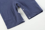 Load image into Gallery viewer, Navy Blue Santa Smocked Overalls
