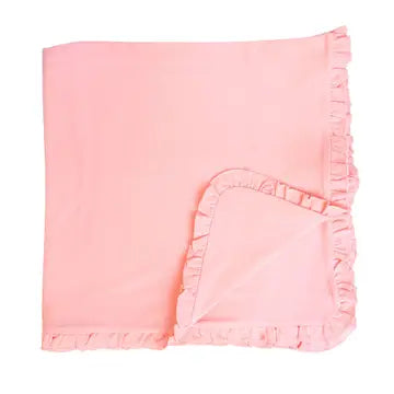 Pink Ruffled Soft Blanket