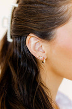 Load image into Gallery viewer, Screwback Stud Earrings - Cooper Clear Gold
