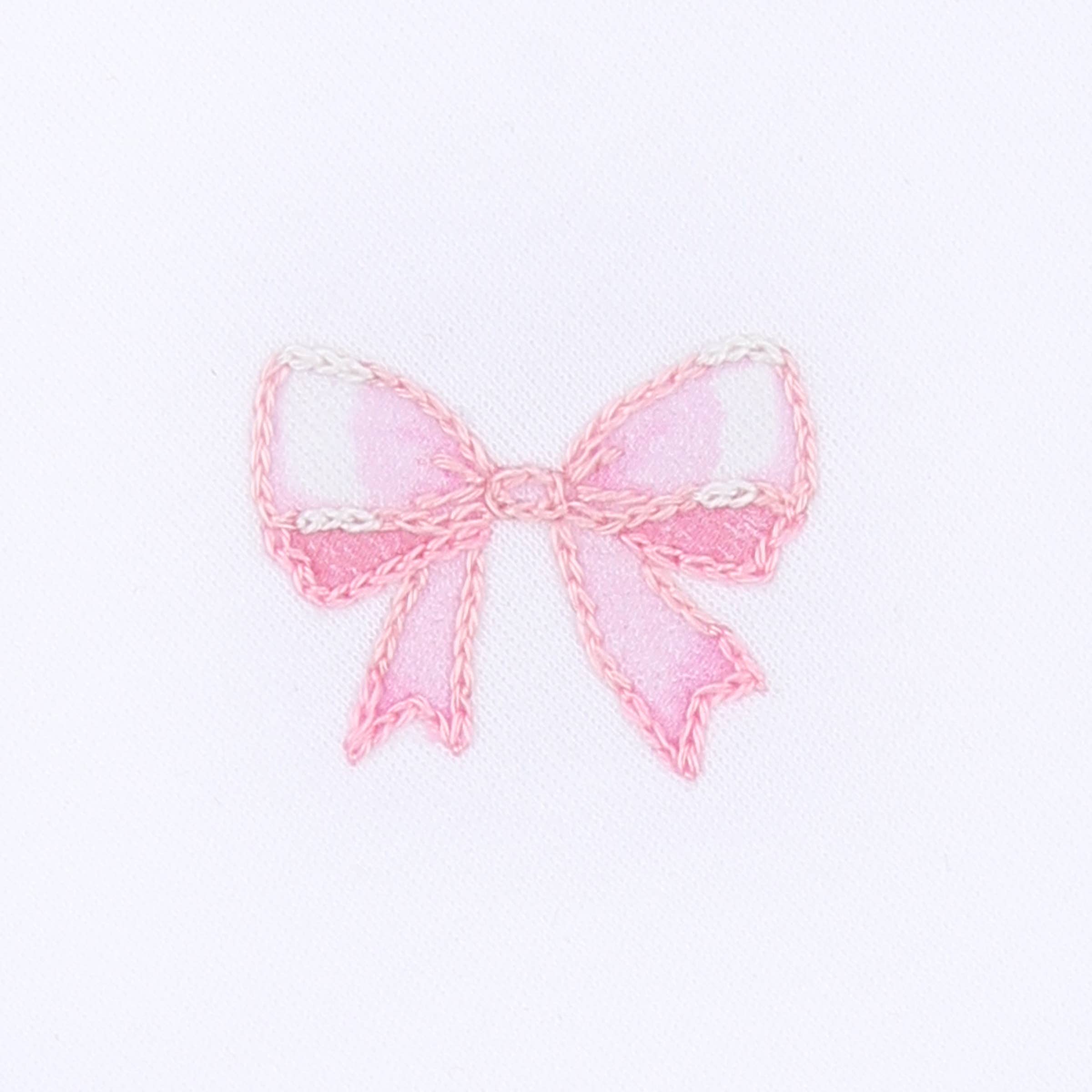 Baby Bows Embroidered S/S Bubble