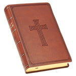 Load image into Gallery viewer, Brown Faux Leather Giant Print King James Bible
