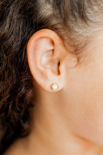 Load image into Gallery viewer, Screwback Stud Earrings - Addison - Clear
