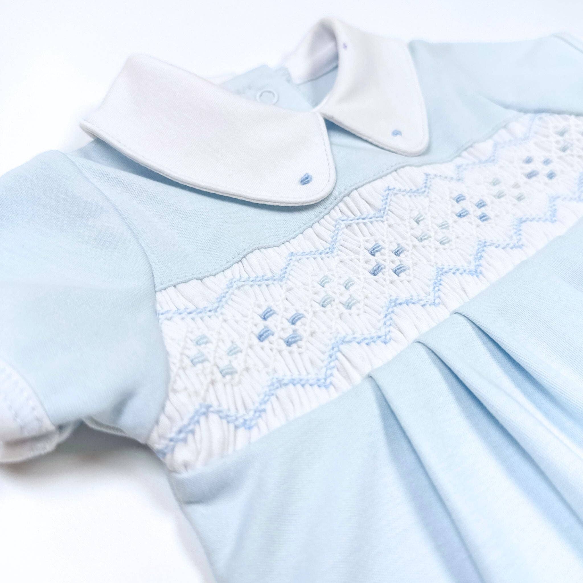 Ethan Smocked Short Playsuit