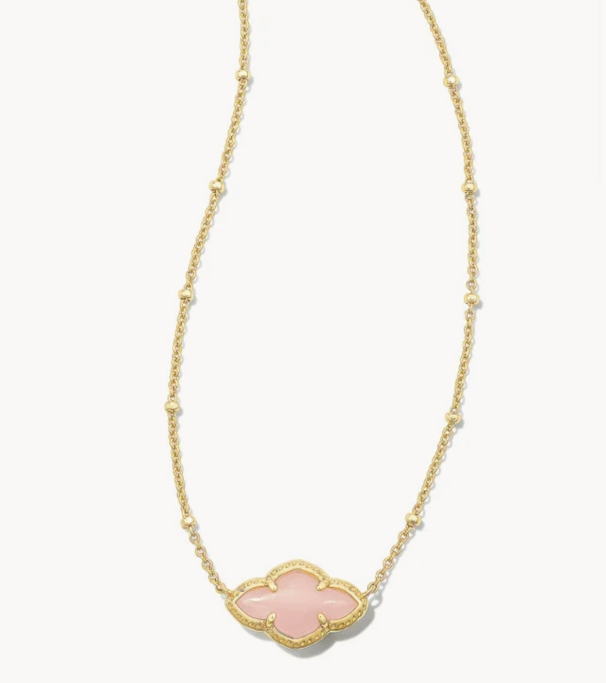 Abbie Rose Quartz Pendant Gold Necklace