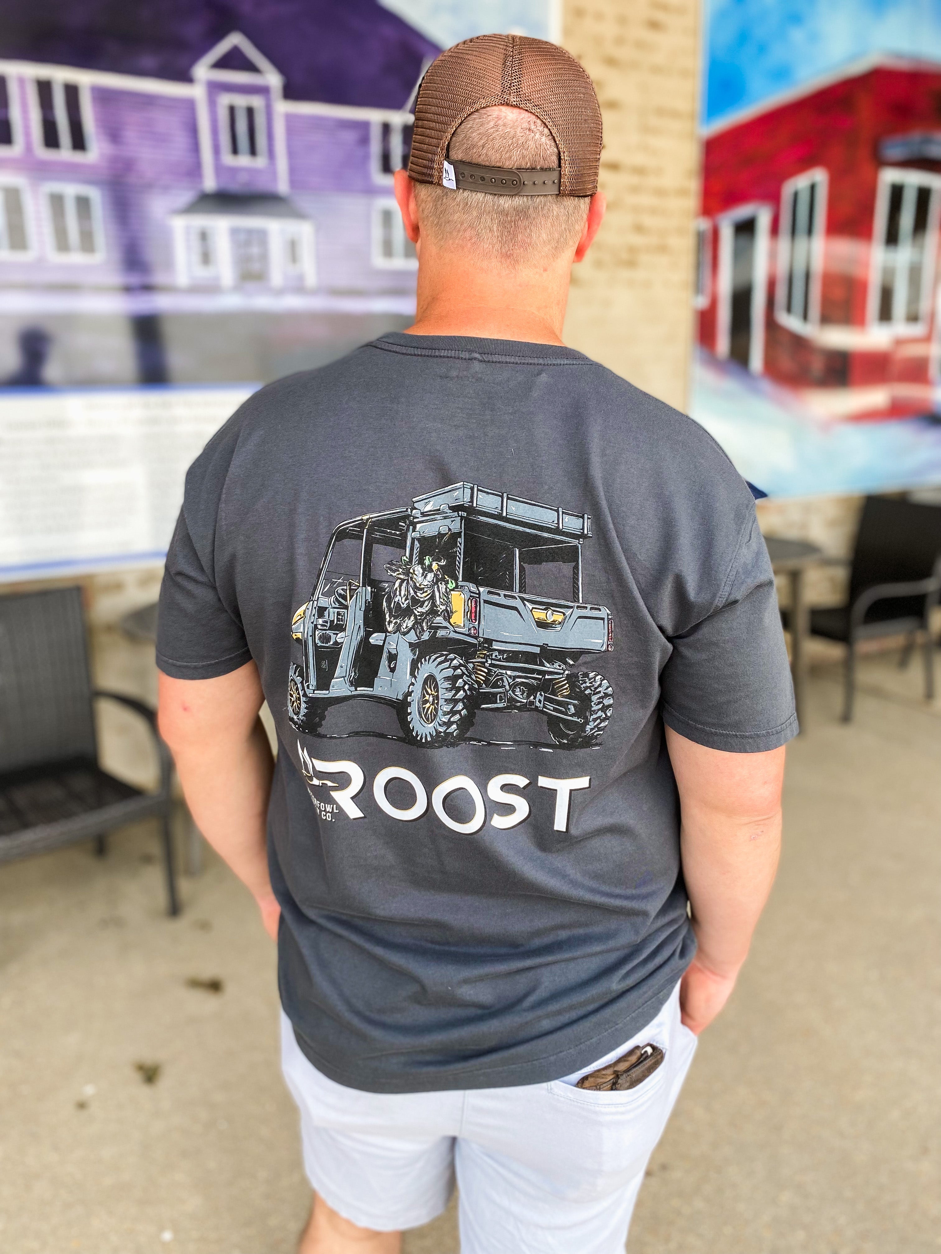 Side By Side Charcoal Gray Roost Fieldstone T-Shirt