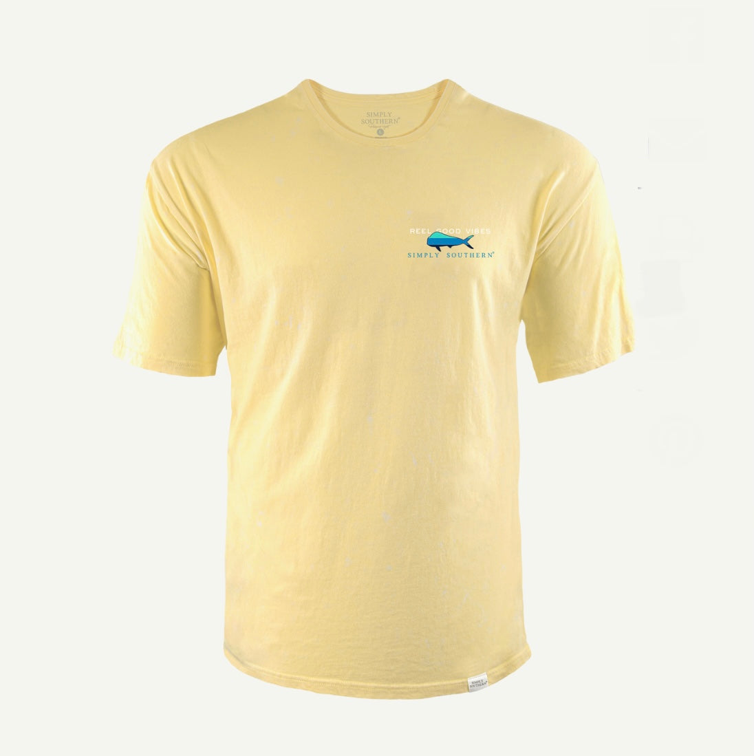 Mahi Yellow Vintage Washed Simply Southern Tee