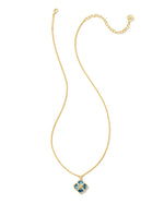 Load image into Gallery viewer, Dira Aqua Pendant Gold Necklace
