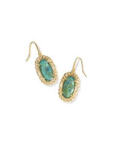 Dani Aqua Illusion Figaro Gold Earrings
