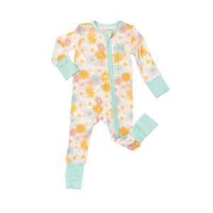 Angel Dear Good Vibes Daisy 2 Way Zipper Footie