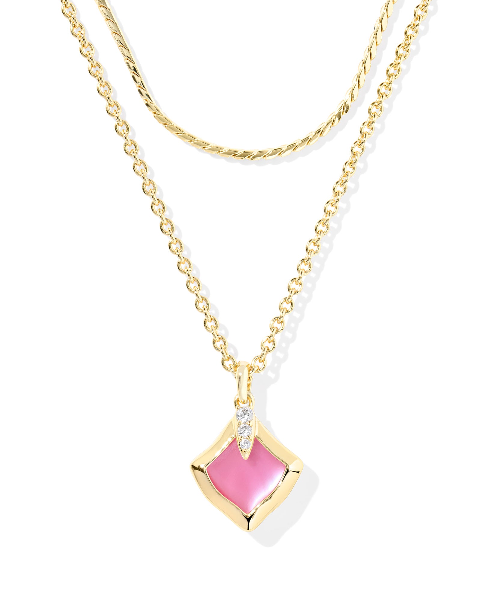 Joelle Azalea Illusion Multi Strand Gold Necklace