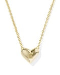 Load image into Gallery viewer, Heart Letter E Gold Short Pendant Necklace
