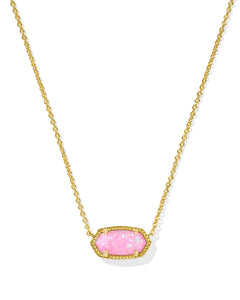 Elisa Carnation Opal Gold Pendant Necklace