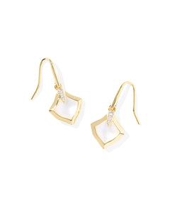 Joelle Ivory Mother Of Pearl Small Gold Drop Earring