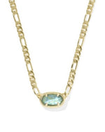 Load image into Gallery viewer, Elisa Gold Deep Illusion Figaro Short Chain Pendant Necklace
