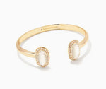 Load image into Gallery viewer, Elton Pearl Beaded Gold Cuff Ivory Mother-of-Pearl Bracelet
