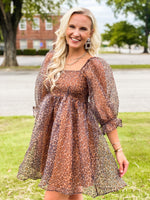 Load image into Gallery viewer, In Her Element Leopard Print Organza Dress
