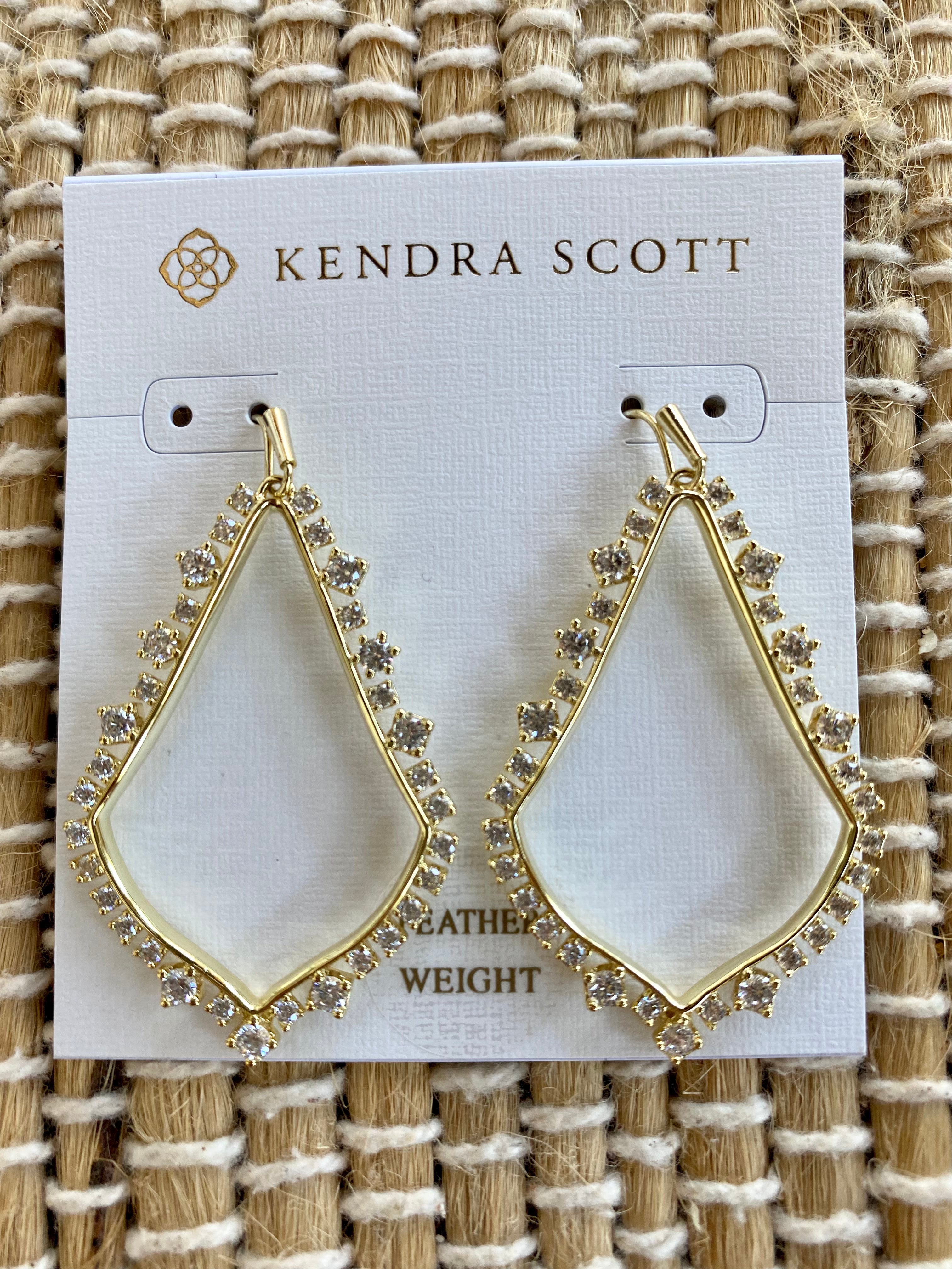 Sophee Crystal Drop Gold Earrings