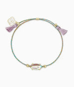 Load image into Gallery viewer, Everlyne Lavender Dichroic Glass Friendship Bracelet
