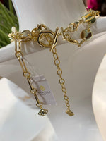 Load image into Gallery viewer, Frankie Crystal Charm Multi Mix Gold Necklace
