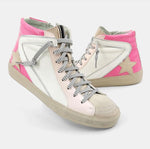 Load image into Gallery viewer, Roxanne ShuShop Pink Tri-Color High Top Sneakers
