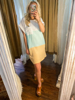 Load image into Gallery viewer, Ready To Be Beachside Colorblock Simply Southern Dress
