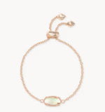 Load image into Gallery viewer, Elaina Dichroic Glass Adjustable Rose Gold Chain Bracelet
